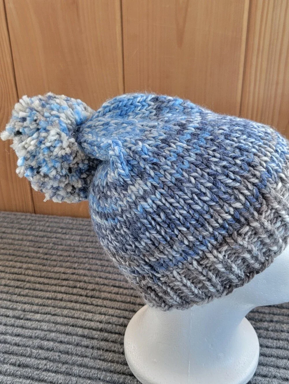 Adult Winter Crochet Hat With Pom Pom